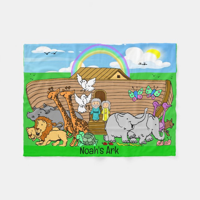 Noahs Ark Fleecefilt (Framsidan (Horisontell))