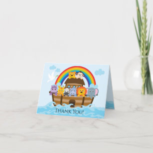 Noahs Ark Girls Baby Shower Tackkort