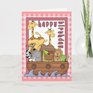 Noahs Ark Grattis på födelsedagen Kort