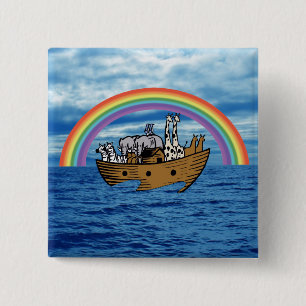 Noahs ark - gud regnbågeöverenskommelse knapp