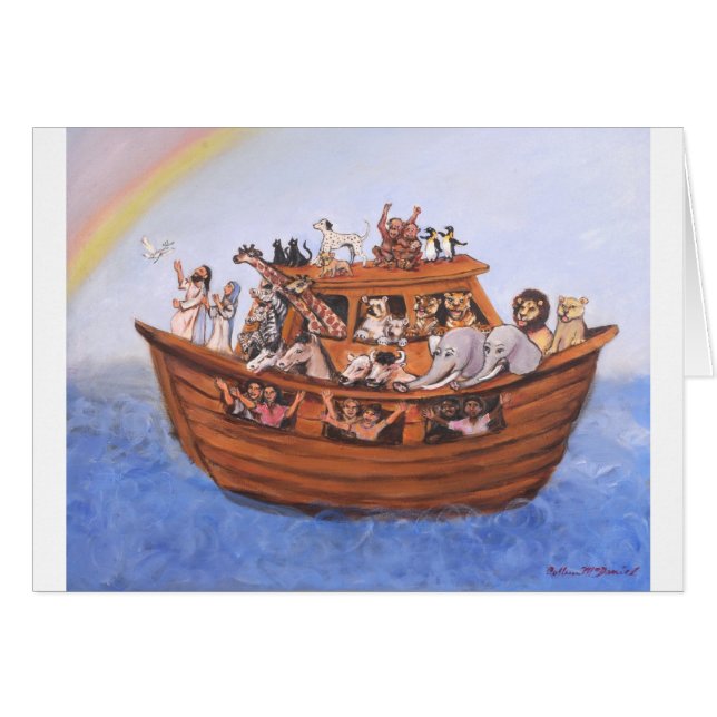 Noahs Ark Hälsningskort (Framsidan Horizontal)