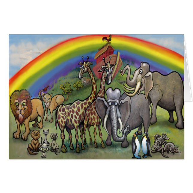 Noahs Ark Hälsningskort (Framsidan Horizontal)