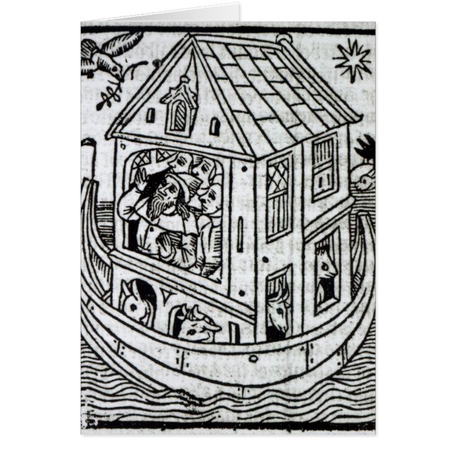 Noahs ark hälsningskort (Framsidan)