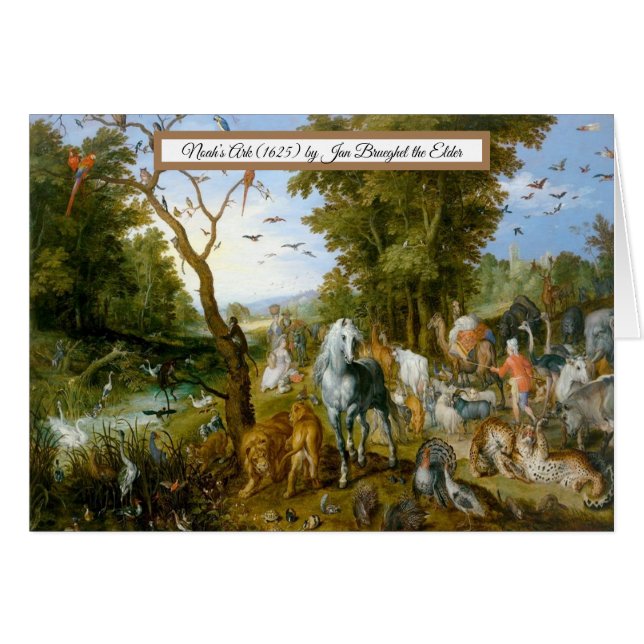 Noahs Ark Hälsningskort (Framsidan Horizontal)