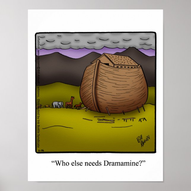 Noahs Ark Humor Poster Gift (Framsidan)