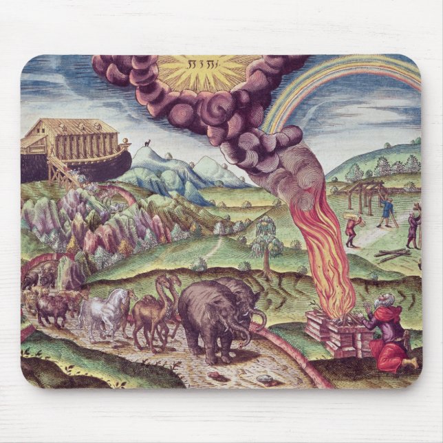 Noahs ark, illustration från 'Brevis Narratio Musmatta (Framsidan)