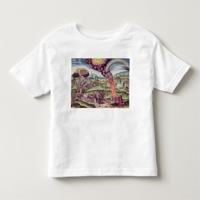 Noahs ark, illustration från 'Brevis Narratio Tee Shirt (Framsida)