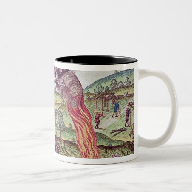 Noahs ark, illustration från 'Brevis Narratio Två-Tonad Mugg (Höger)