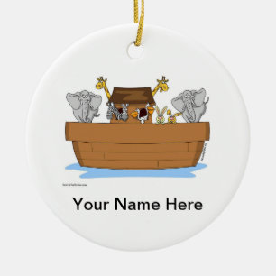 Noahs Ark Julgransprydnad Keramik