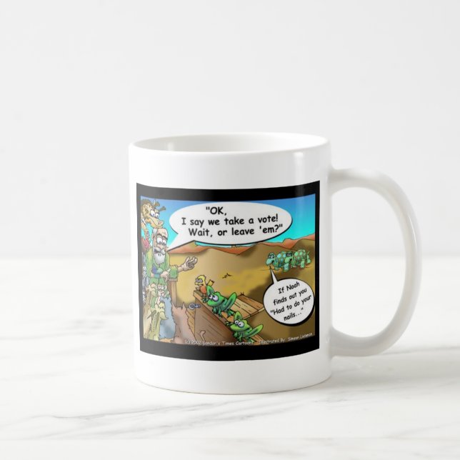 "Noah's Ark" Lustigt Tecknad Tees Gifts Collectibl Kaffemugg (Höger)
