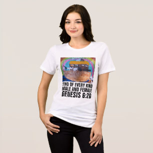 NOAH'S ARK MALE & FEMALE CHRISTIAN T-SHIRT