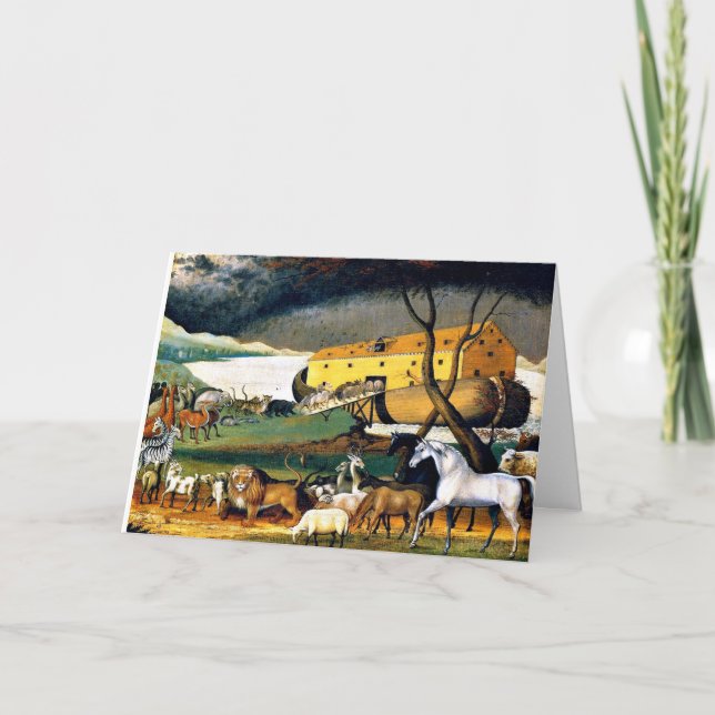 Noahs Ark, målning av Edward Hicks Kort (Framsida)