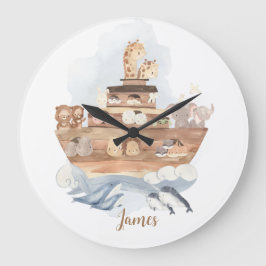 Noahs Ark Noahs Ark Clock Stor Klocka