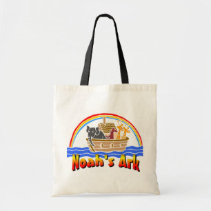 Noahs ark och regnbåge tygkasse