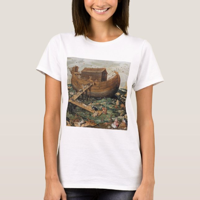 Noahs Ark på berget Ararat av Simon de Myle T Shirt (Framsida)