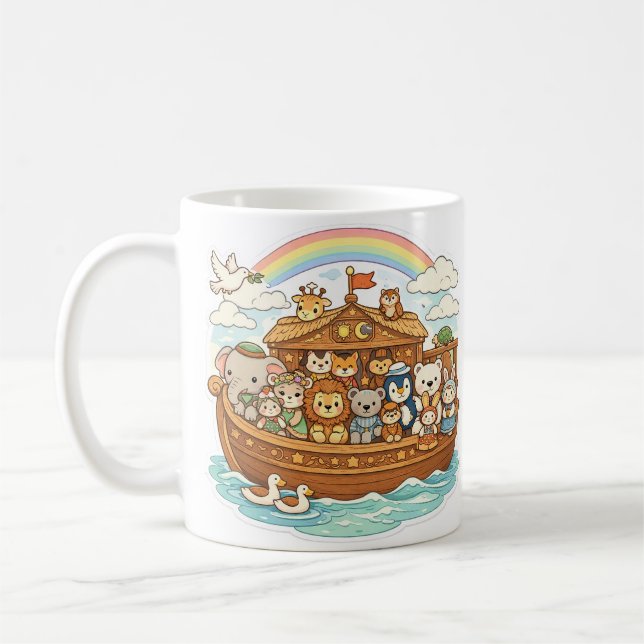 Noah's Ark Personalized Mug Kaffemugg (Vänster)