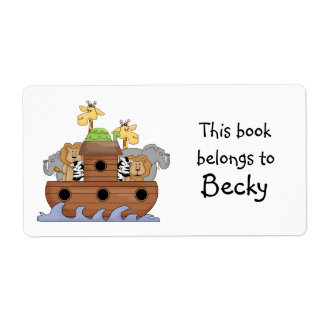 Noahs Ark Plate Sticker Fraktsedel