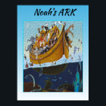 Noahs Ark Poster<br><div class="desc">Hjälp till att uppdatera ditt barns sovrum med den här färgstarka bilden av Noah i ark. Bilden innehåller olika djur som är placerade på ark när de är ute till havs. Bilden kan också vara som en trevlig inledning på ark bibliska historia. Du kan köpa den här "Noahs Ark poster...</div>