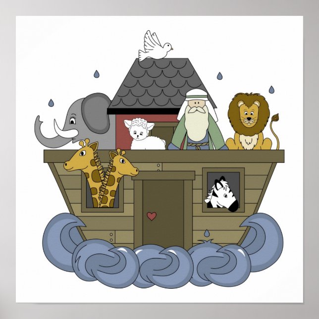 Noahs Ark Poster upp till 23 x 23 (Framsidan)