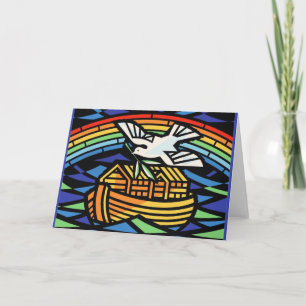 Noahs Ark, regnbåge, Dove Kort