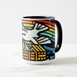 Noahs Ark, regnbåge, Dove Mugg