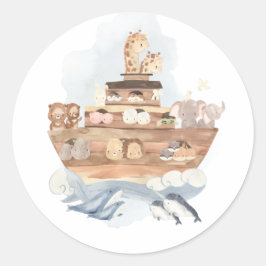 Noahs Ark Stickers Runt Klistermärke