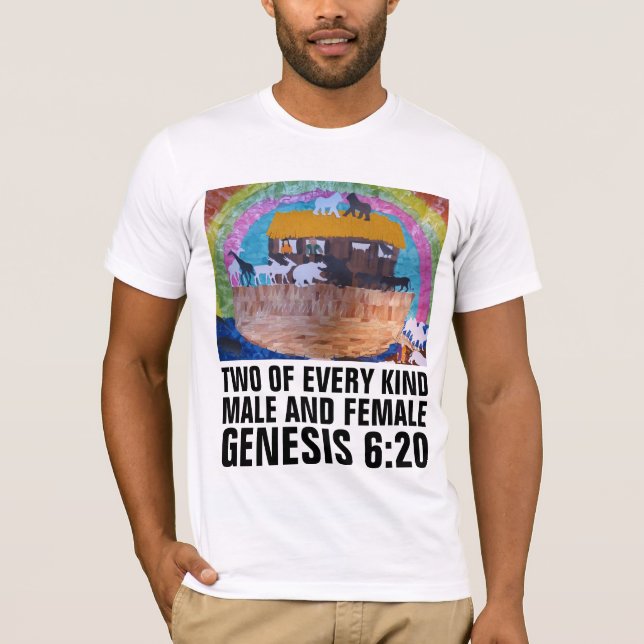 NOAH'S ARK T-Shirts, TVÅ AV VARJE SLAGS T Shirt (Framsida)