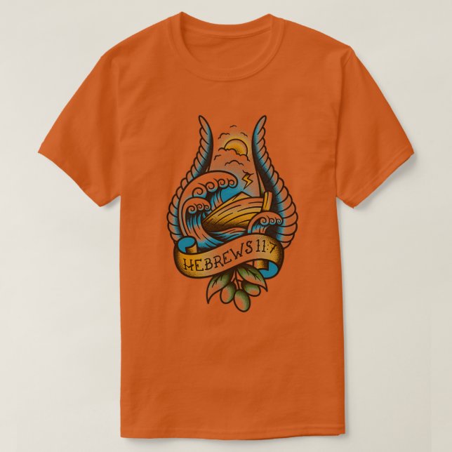 Noahs Ark Tattoo T Shirt (Design framsida)