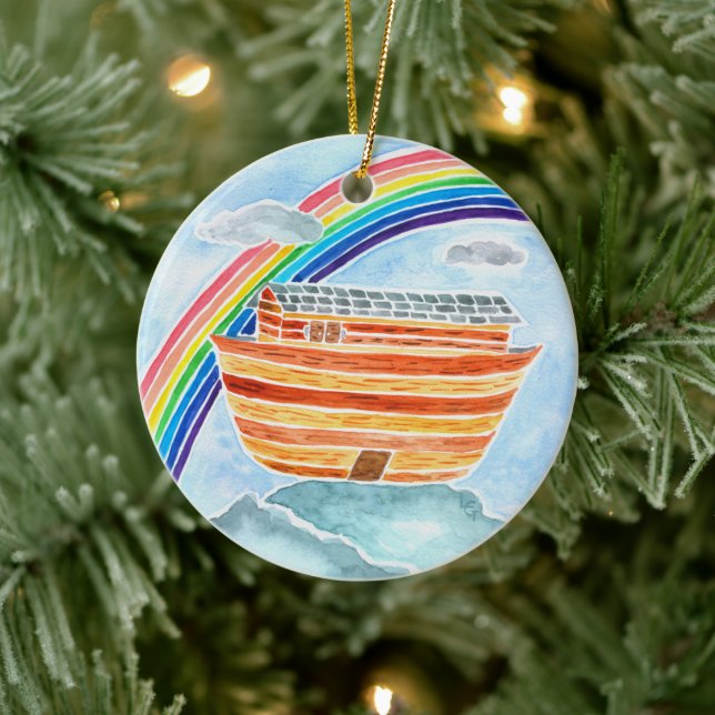 Noah's Ark/The Rainbow Jesse Träd Advent Ornament (Träd)