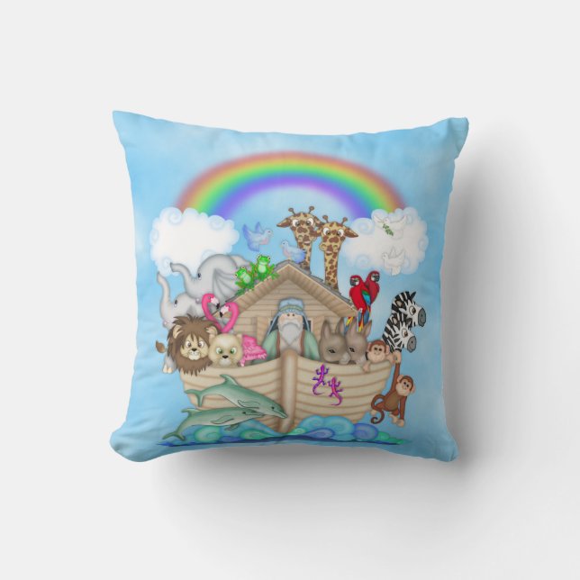 Noahs Ark Thmet Pillow Kudde (Framsida)