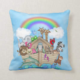 Noahs Ark Thmet Pillow Kudde