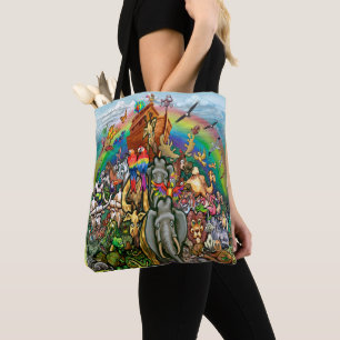 Noahs Ark Tote Bag Tygkasse