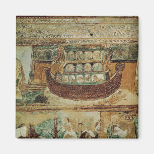 Noahs ark under floden, c.1100 magnet