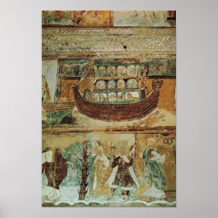 Noahs ark under floden, c.1100 poster