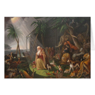 Noahs ark vid Charles Wilson Peale - Circa 1819 Hälsningskort