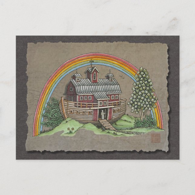 Noahs arkladugård vykort (Framsida)