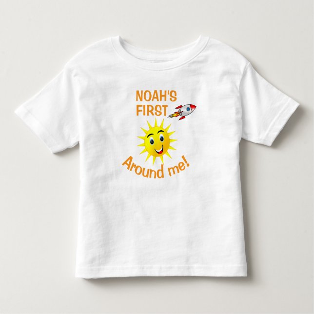 Noahs första resa: Perfekt 1:a födelsedagsgåva T Shirt (Framsida)