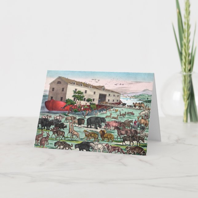 Noahs hälsningskort i Ark Kort (Framsida)