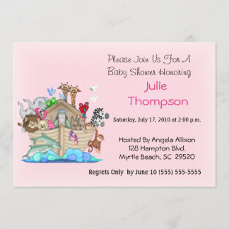 Noahs inbjudan till Ark Baby Shower