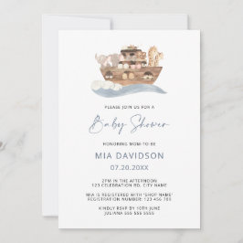 Noahs inbjudan till Ark Baby Shower