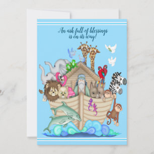 Noahs inbjudan till Ark Baby Shower