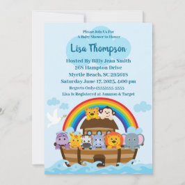 Noahs inbjudan till Ark Baby Shower