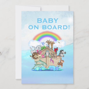 Noahs inbjudan till Ark Baby Shower