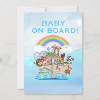 Noahs inbjudan till Ark Baby Shower