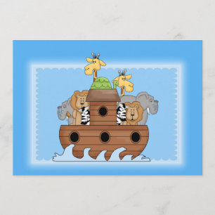 Noahs inbjudan till Ark Baby Shower