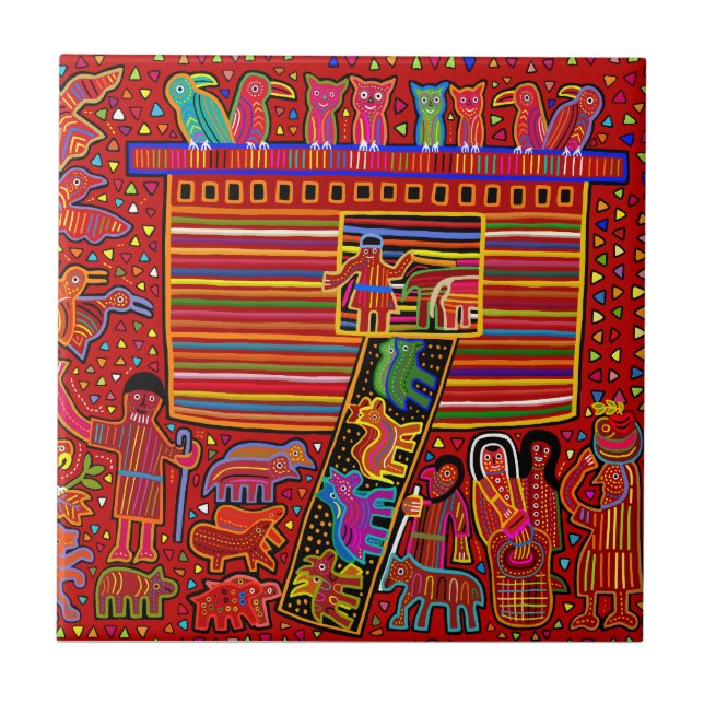 Noahs keramiska plattor i Ark Kakelplatta (Framsidan)