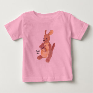 "Noahs mamma & baby för känguru för ark" samlin T-shirt