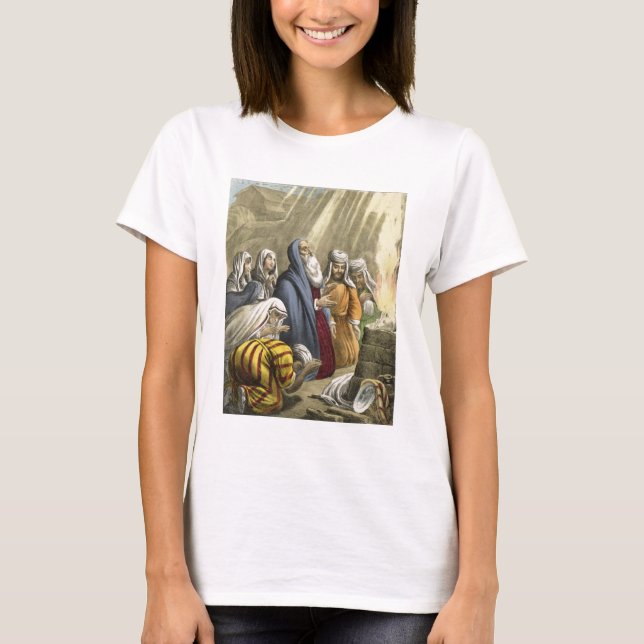 Noahs Sacricil om att Lämna Ark, från en bibel T-shirt (Framsida)