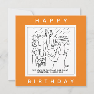 Noahs Tecknad för väderprognoser för Ark Kort