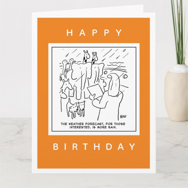 Noahs Tecknad för väderprognoser för Ark Kort (Framsida)